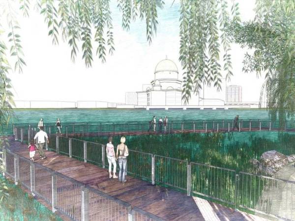 Pelan ilustrasi Taman Pengkalan Batu.
