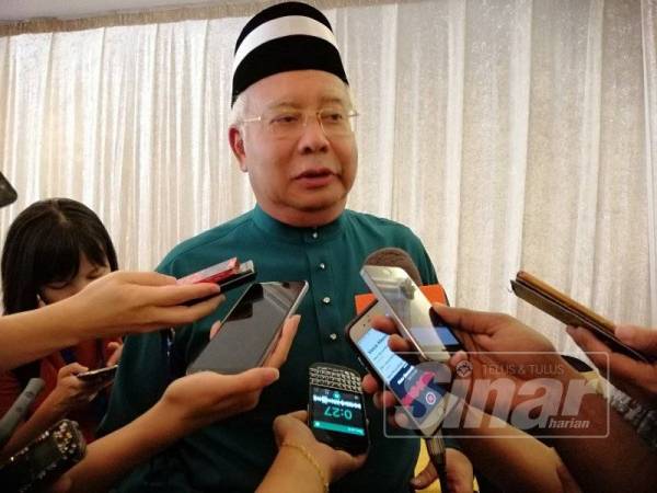 Najib ketika ditemui pada sidang media hari ini.