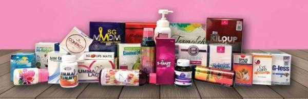 Sebahagian rangkaian produk Sejagat Global yang terdapat dalam pasaran.