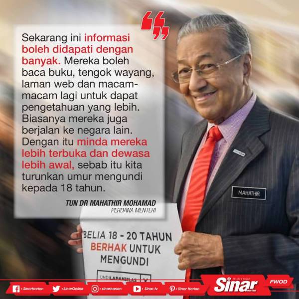 Golongan belia zaman ini berfikiran dewasa lebih awal