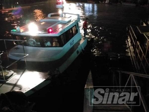Mayat mangsa ditemui oleh peronda Penang Port