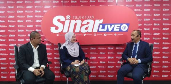 Noor Azmi (kanan) pada Sinar Live Minggu Keusahawanan dan PKS 2019 di Kumpulan Media Karangkraf hari ini.
