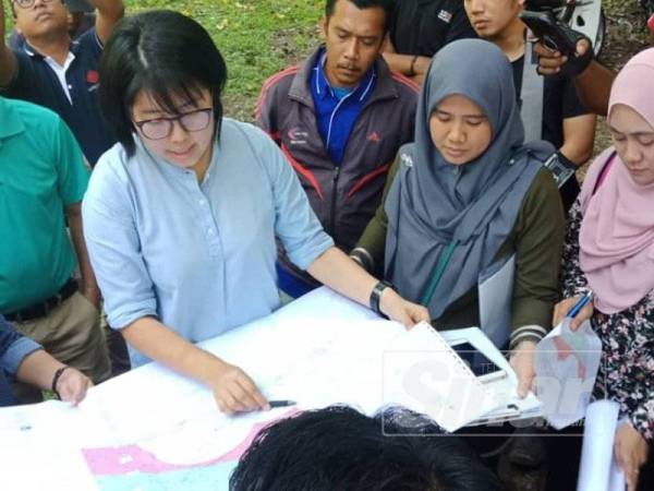 Agensi terlibat datang meninjau kawasan ingin dijalankan kawasan kuari di Gunung Pulai hari ini.