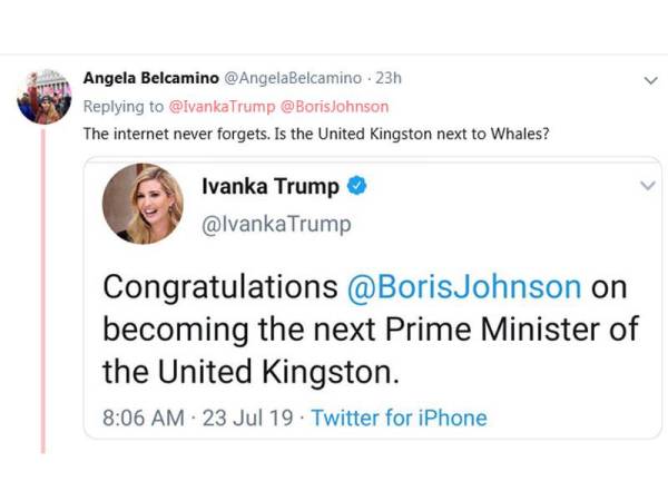 Imej hantaran itu tular pada kadar segera di internet dan perkataan ‘United Kingston’ turut menjadi trending di seluruh dunia semalam.