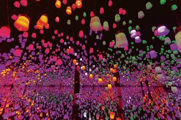 HUTAN lampu resonasi yang diilhamkan dengan gaya One Stroke, Azalea.