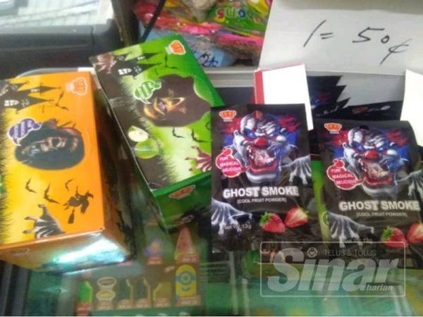 Gula-gula 'Ghost Smoke' dirampas.