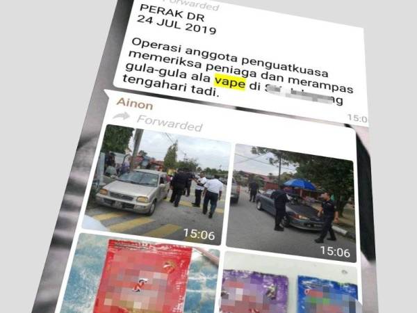 Pemeriksaan dilakukan Jabatan Kesihatan pada 24 Julai lalu.