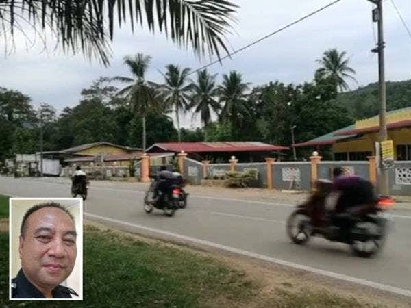 Tangkap layar video yang menunjukkan sekumpulan remaja menunggang motosikal secara berbahaya di Kampung Bedal, Bukit Sireh. (Gambar kecil: Wan Fauzi)