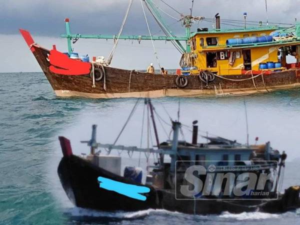Bot nelayan yang ditahan dalam Operasi Jaksa dilakukan APMM Zon Maritim Mersing semalam dan kelmarin.