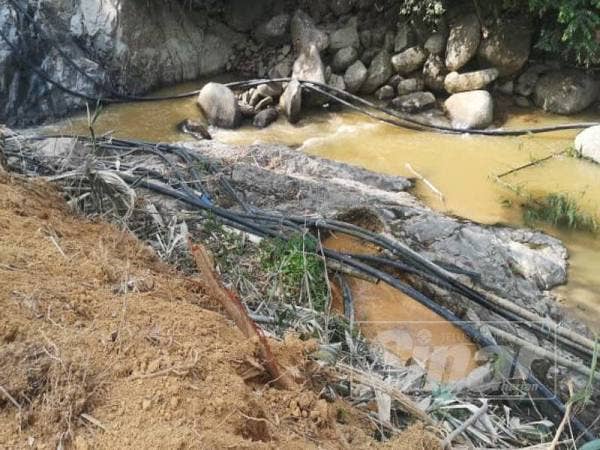 Aktiviti pencerobohan haram itu menyebabkan banyak pokok telah ditebang dan air sungai yang dahulunya jerniah bertukar menjadi kekuningan dan keruh.