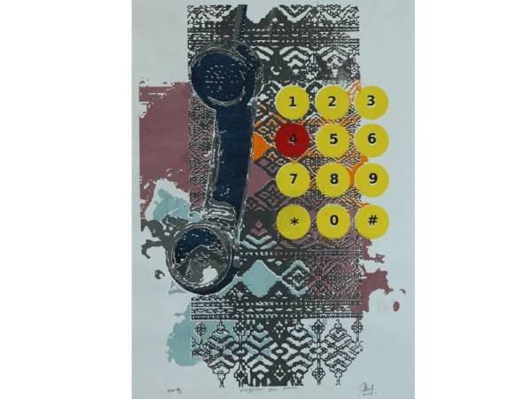 KARYA seni Muhammad Amirul berjudul Panggilan Dari Mama memenangi hadiah pertama pertandingan tahun lepas.