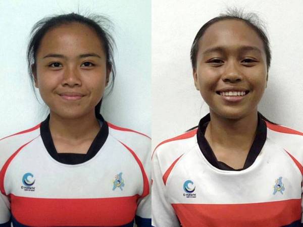 Justina Joseph dan Nurul Izza Khalisah Abu Samah - Foto BERNAMA 