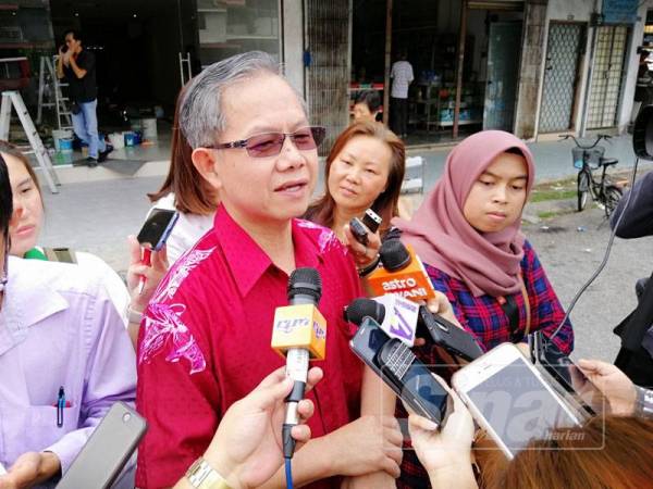 Dr Lee Boon Chye ketika ditemui pemberita hari ini.