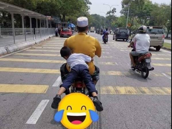 Gambar yang tular di media sosial.