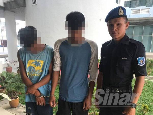 PPM menahan dua lelaki warga Indonesia di Jeti Pulau Ketam, Klang hari ini.