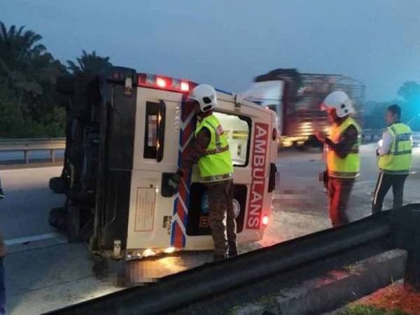 Mangsa terkorban dalam nahas di KM368.3 Lebuh Raya Utara-Selatan berhampiran Sungkai hari ini.