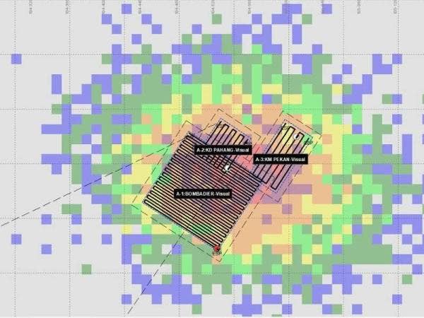 Lokasi SAR oleh pasukan penyelamat.