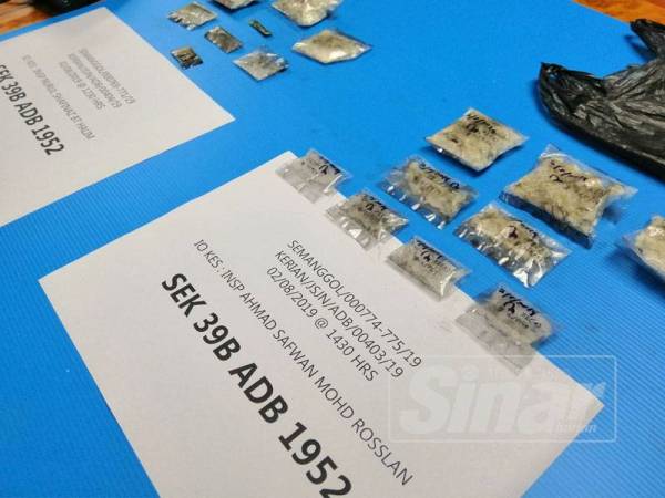 Sebahagian rampasan dadah sepanjang Op Ice Breaker di tujuh lokasi dalam daerah Kerian yang berakhir, Ahad lepas.