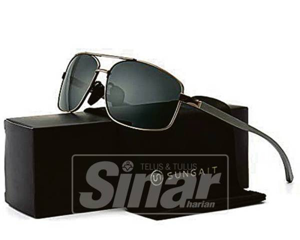 BOLEH dapatkan SUNGAIT Ultra Lightweight Rectangular Polarized Sunglasses UV400 Protection dengan harga RM62.31 (USD14.99) yang ditawarkan di www.amazon.com.