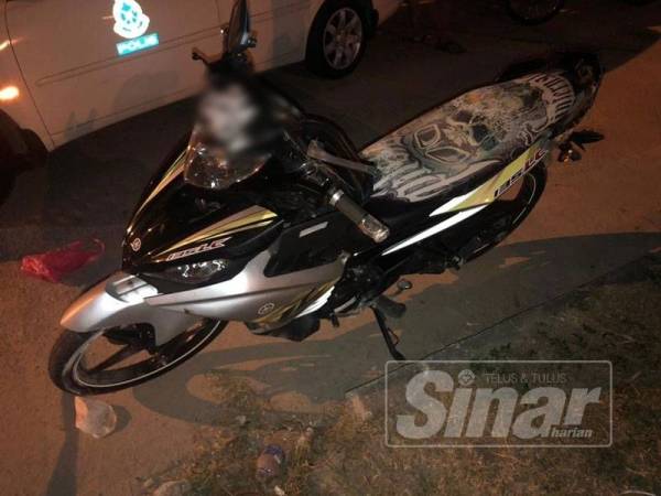 Keadaan motosikal yang digunakan mangsa
