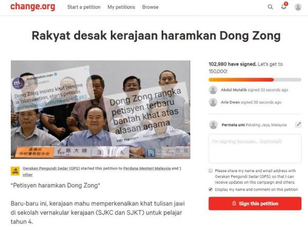 Jumlah terkini yang berjaya dicapai sehingga jam 7.30 petang semalam.