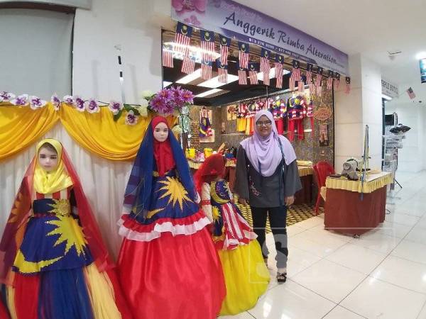 Baju Merdeka Kanak Kanak Perempuan : Angsana Johor Bahru Mall 10 Ogos