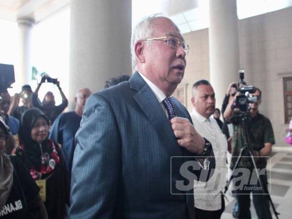 Bekas Perdana Menteri, Datuk Seri Najib Razak hadir di Mahkamah Tinggi Kuala Lumpur hari ini. - Foto Sinar Harian ZAHID IZZANI