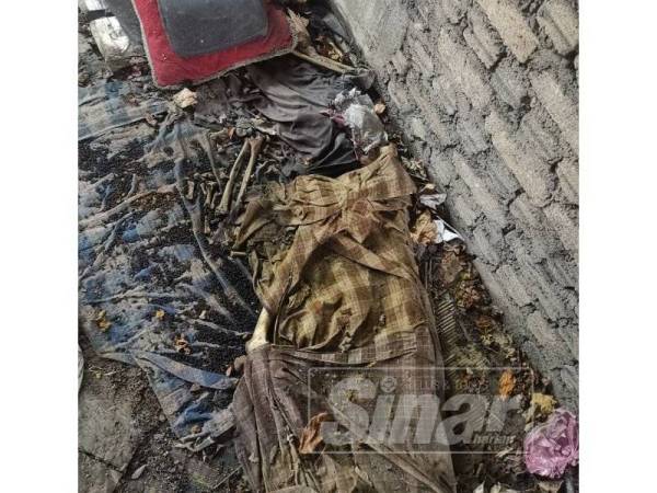 Rangka manusia ditemui dalam keadaan tidak lengkap di sebuah bangunan terbengkalai di Jalan Bagan Luar petang semalam.