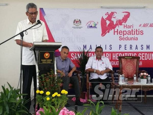 Ismail ketika berucap merasmikan Sambutan Hari Hepatitis Sedunia 2019 peringkat Negeri Kedah yang diadakan di Kampung Nelayan Tanjung Dawai hari ini.