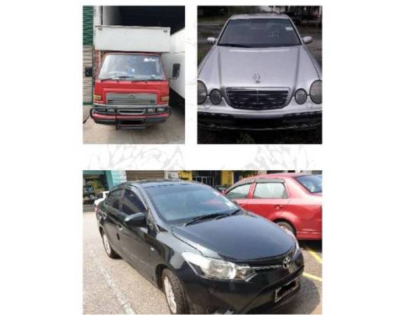 Kenderaan yang dirampas dalam operasi berkenaan.