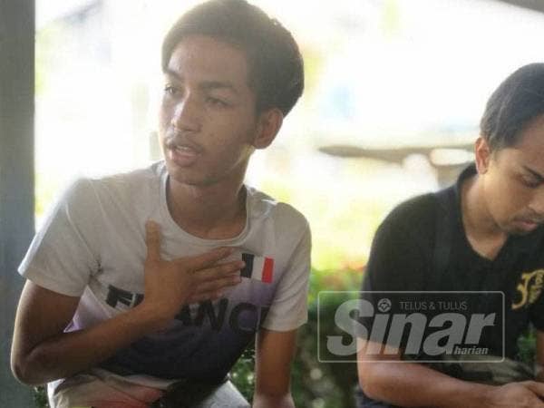 Jad Jafni (tengah) cuba membantu menarik dua sahabatnya yang tenggelam tetapi gagal. 