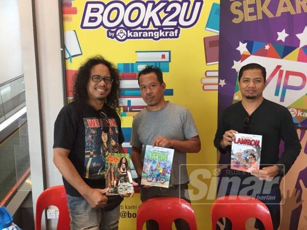 Pengunjung berkesempatan bertemu sendiri kartunis kegemaran mereka pada fiesta kali ini.