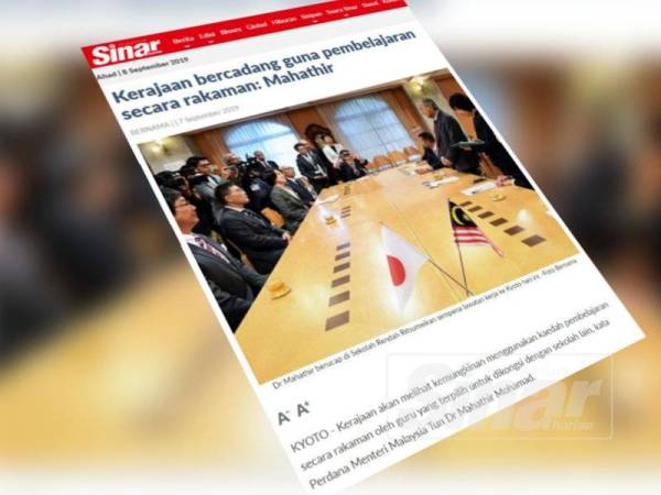 Laporan Sinar Harian semalam.