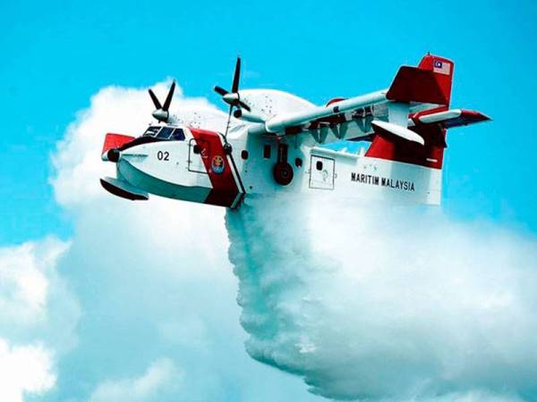 Pesawat Bombardier -Foto Bernama