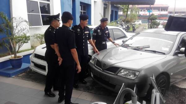 Antara kenderaan yang berjaya dirampas dalam Op Pintu.