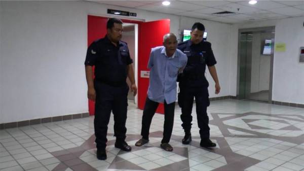 Tertuduh dihadapkan ke Mahkamah Sesyen Kuala Terengganu atas tuduhan mencabul seorang kanak-kanak Mei lalu.