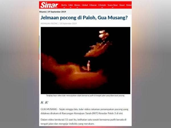 Laporan Sinar Harian semalam.