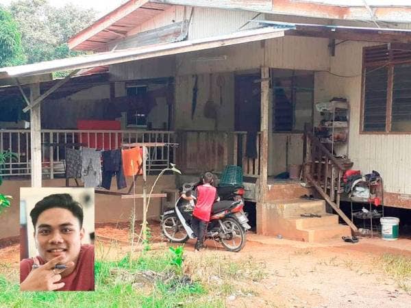 Aiman (gambar kecil) melihat jelmaan pocong di sebelah rumahnya di RKT Kesedar Paloh 3.