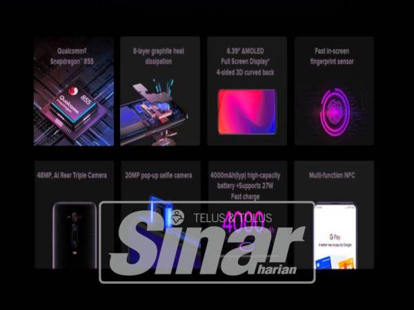 SPESIFIKASI canggih menjadikan Mi 9T Pro antara produk terbaik Xiaomi.