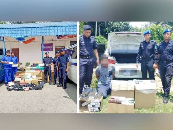 Pasukan Polis Marin merampas pelbagai jenis rokok seludup dalam operasi selama dua hari.