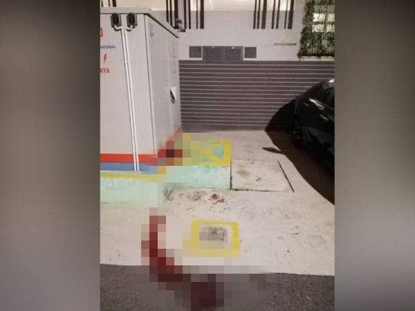 Mangsa ditemui seorang lelaki dalam keadaan berdarah di kawasan tempat meletak kereta di sebuah kondominium awal pagi Jumaat lalu.