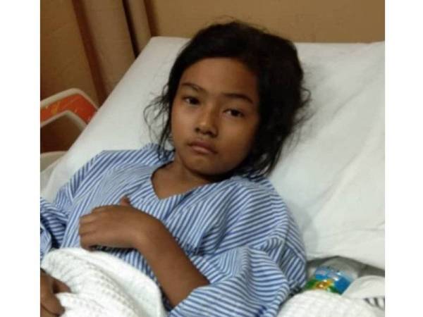 Nur Iman Batrisha alami trauma dan dirawat di Hospital Pekan.