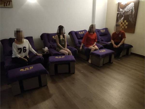 Antara yang ditahan dalam Ops Noda di pusat urut sekitar Cheras dalam operasi tiga hari bermula Isnin lalu.