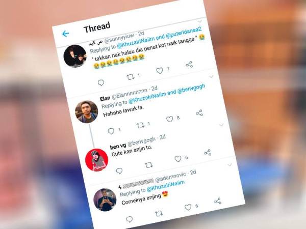 Antara komen netizen yang mencuit hati.