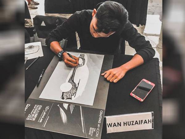 Wan Muhammad Huzaifah ketika menyertai pertandingan anjuran Lexus.