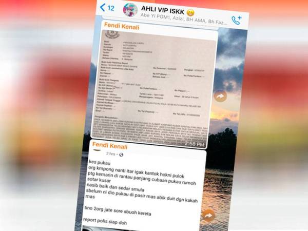 Laporan polis oleh Mohd Noor Azly menafikan tuduhan yang boleh menjejaskan sumber pendapatannya sebagai jurujual syarikat penapis air.