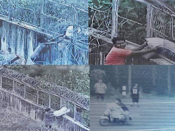 Klip video aktiviti penyeludupan yang ditayangkan Suruhajaya Pencegahan Rasuah Malaysia (SPRM) pada sidang media di sini hari ini.