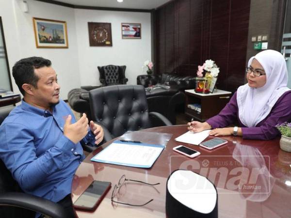 Noor Azizi ketika ditemubual wartawan Sinar Harian.