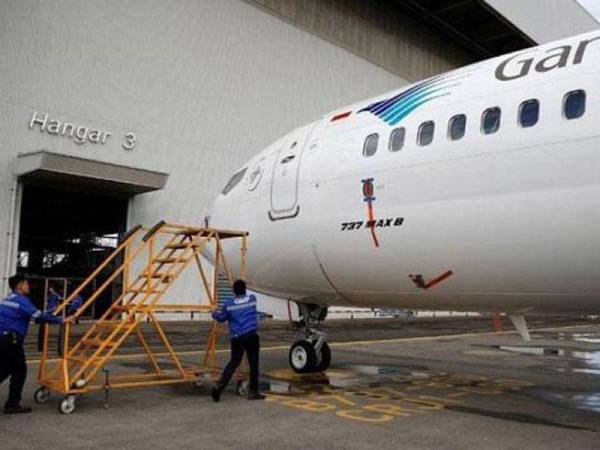 Lima pesawat Boeing milik Indonesia dihentikan sementara. - Foto Agensi