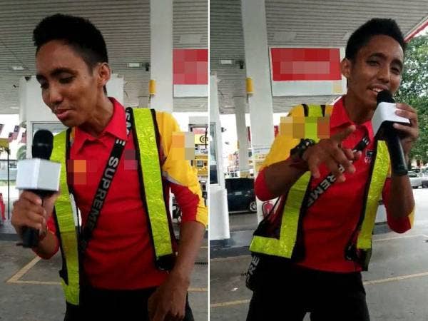 Seorang pekerja di sebuah stesen minyak di Seksyen 7, Bandar Baru Bangi memiliki suara merdu persis seorang penyanyi sebenar.